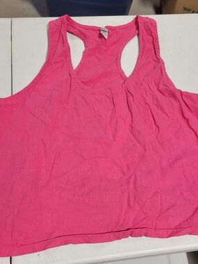 stars above Hot Pink Racerback Tank Top